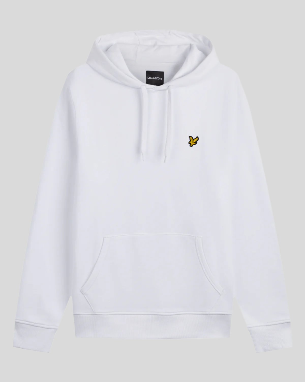 Uomo con felpa con cappuccio Loopback in cotone bianco