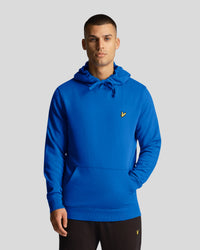 buy men's premium clothing fashion polos jackets -  Lyle & Scott Men's Pullover Hoodie in Bright Blue