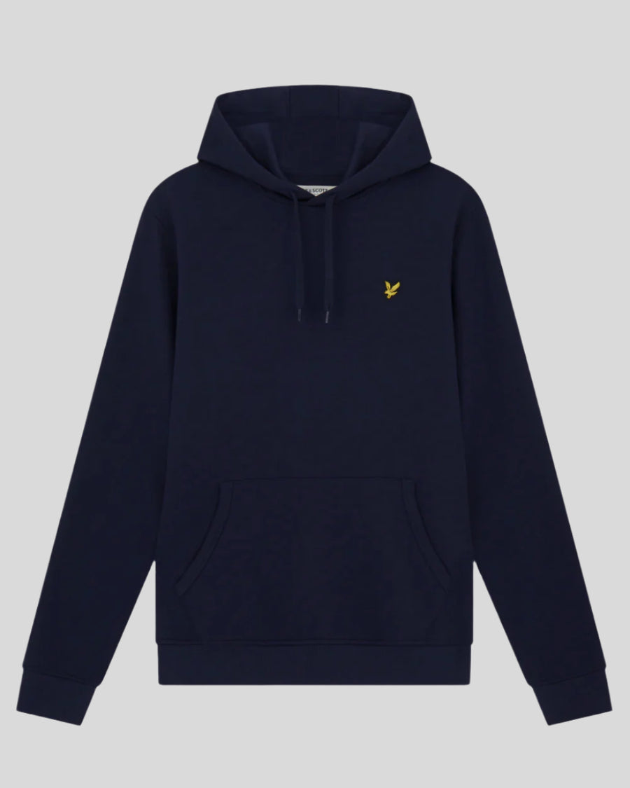 Uomo con felpa con cappuccio Loopback in cotone blu scuro