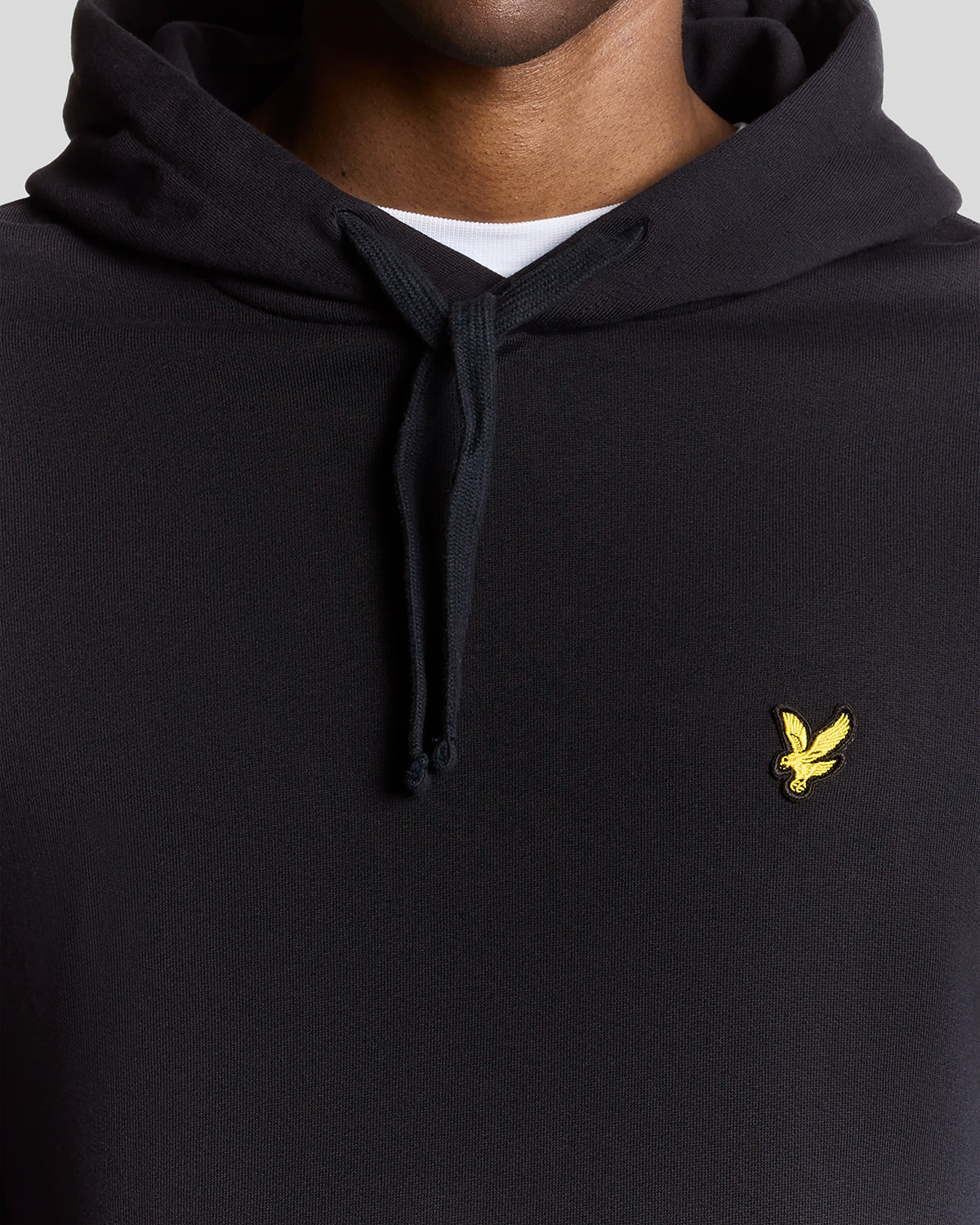 Uomo con felpa con cappuccio Loopback in cotone blu scuro