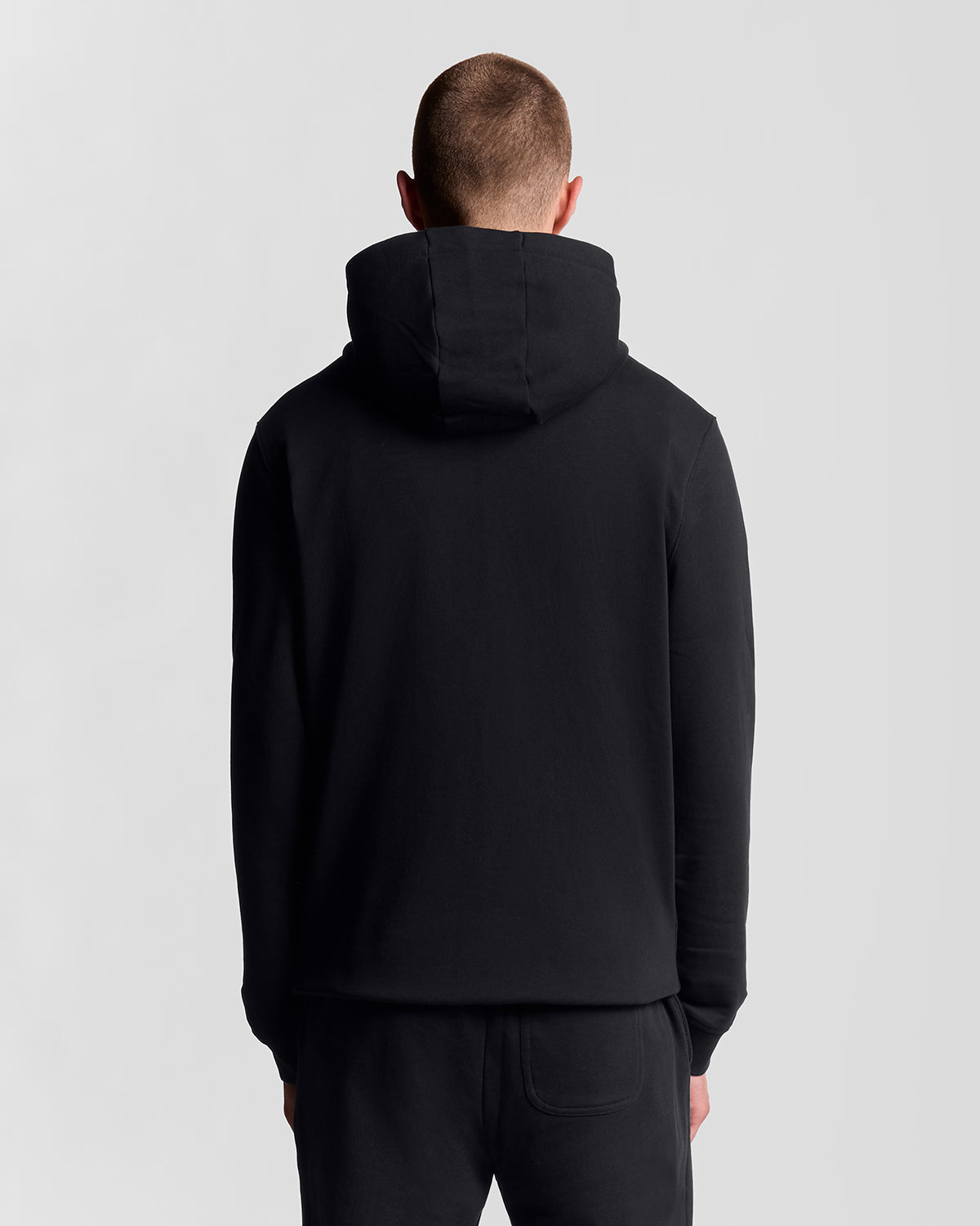 Lyle & Scott Men's Loopback Cotton Full Zip Hoodie Jet Black