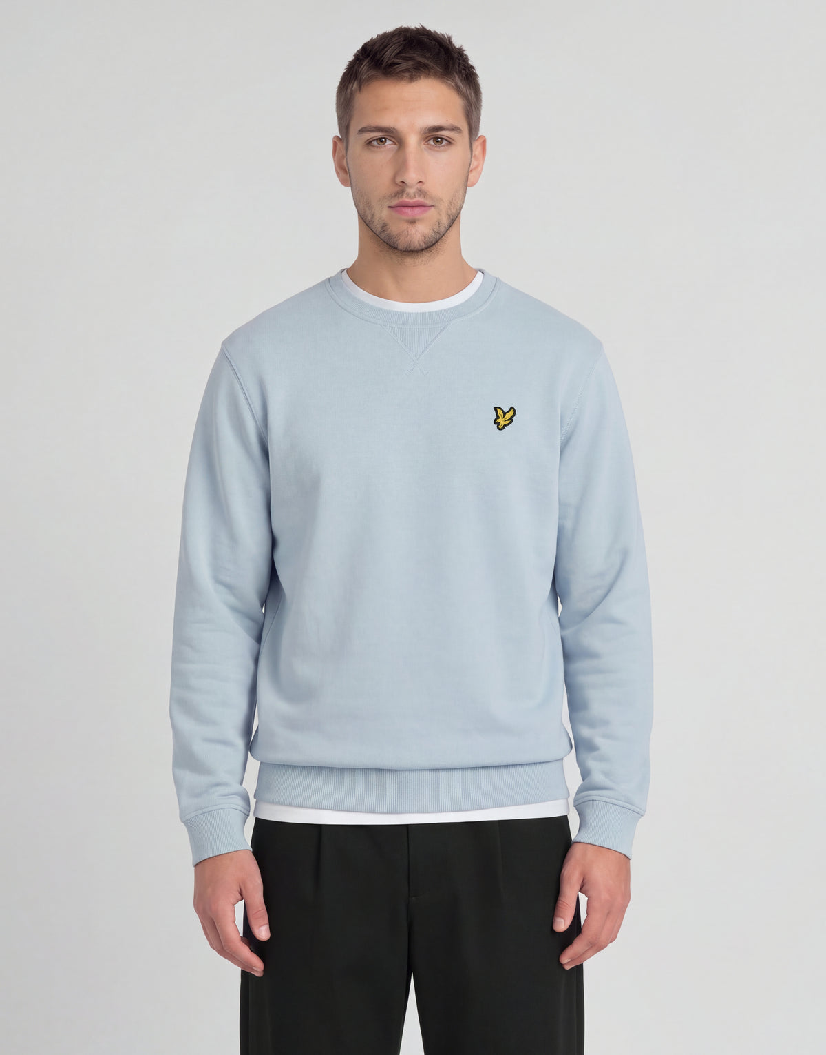 Sweatshirt aus Baumwolle mit Rundhalsausschnitt