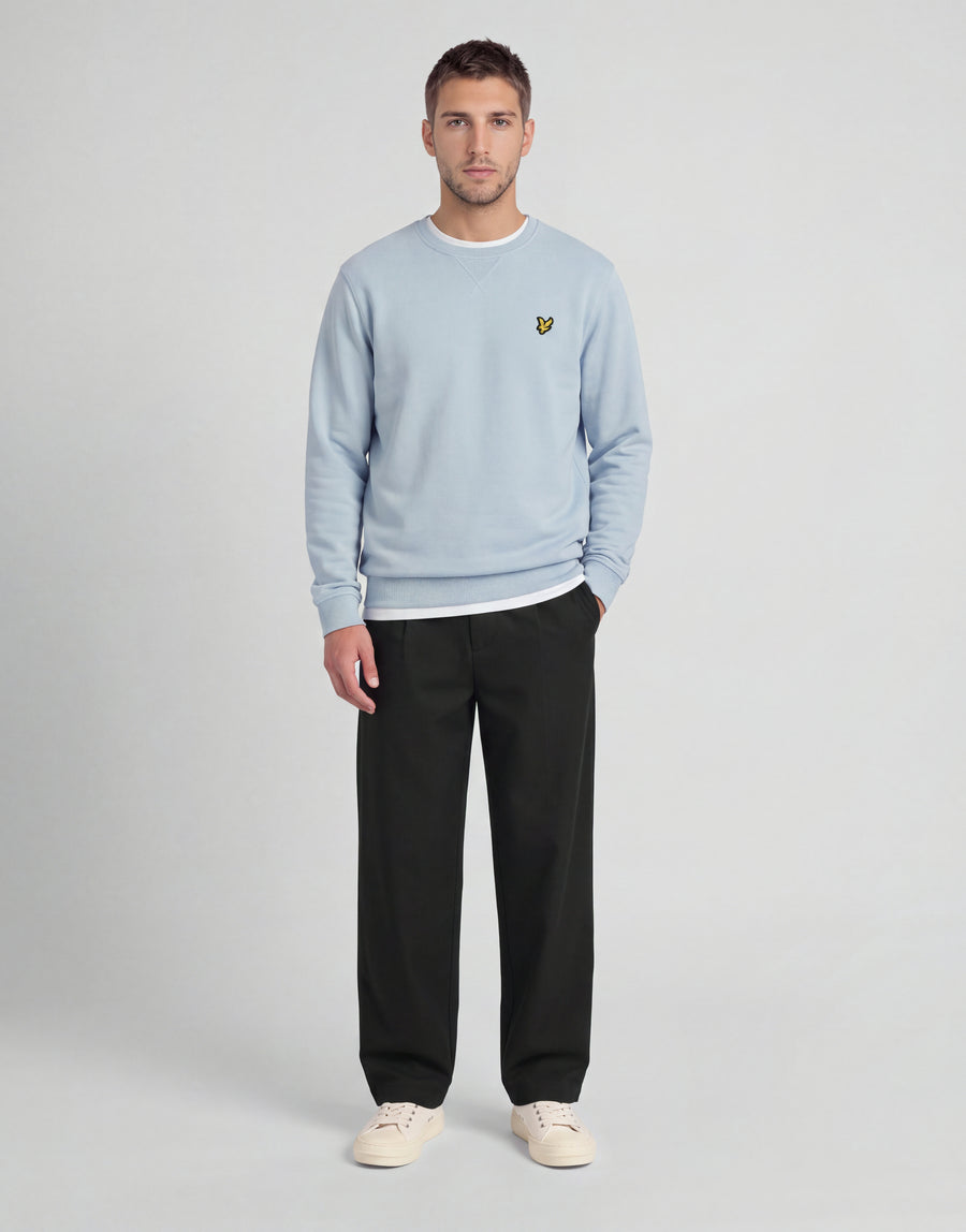 Sweatshirt aus Baumwolle mit Rundhalsausschnitt