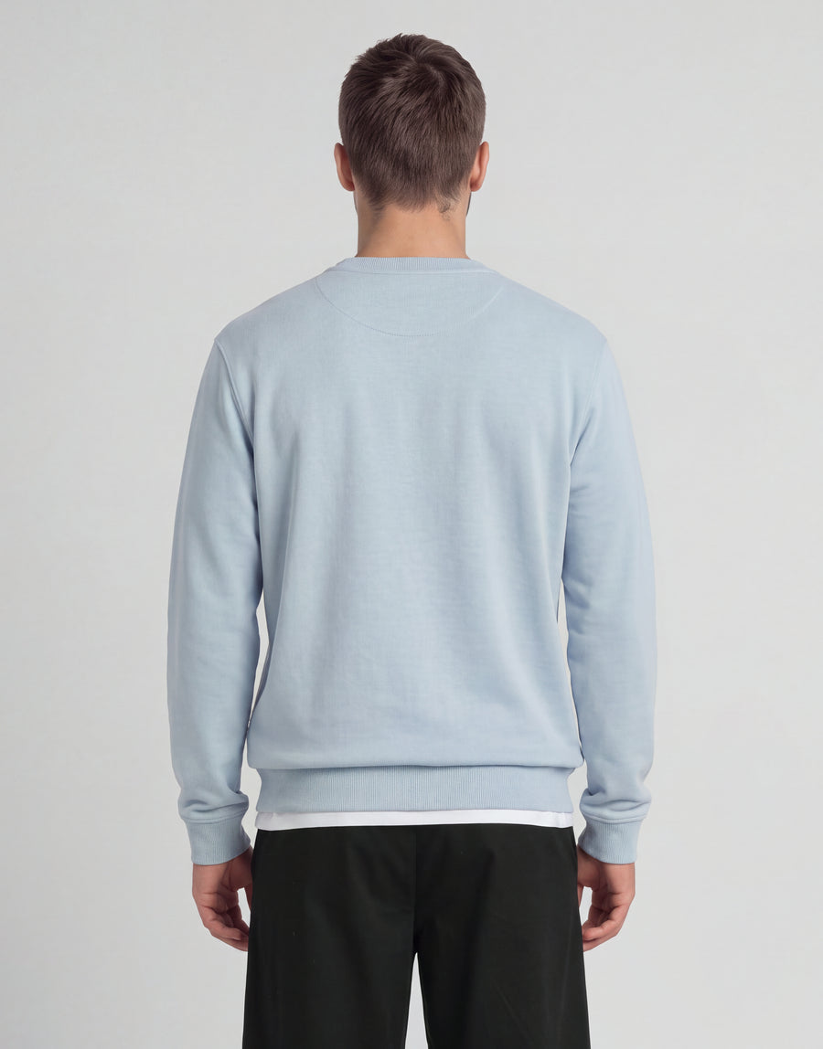 Sweatshirt aus Baumwolle mit Rundhalsausschnitt