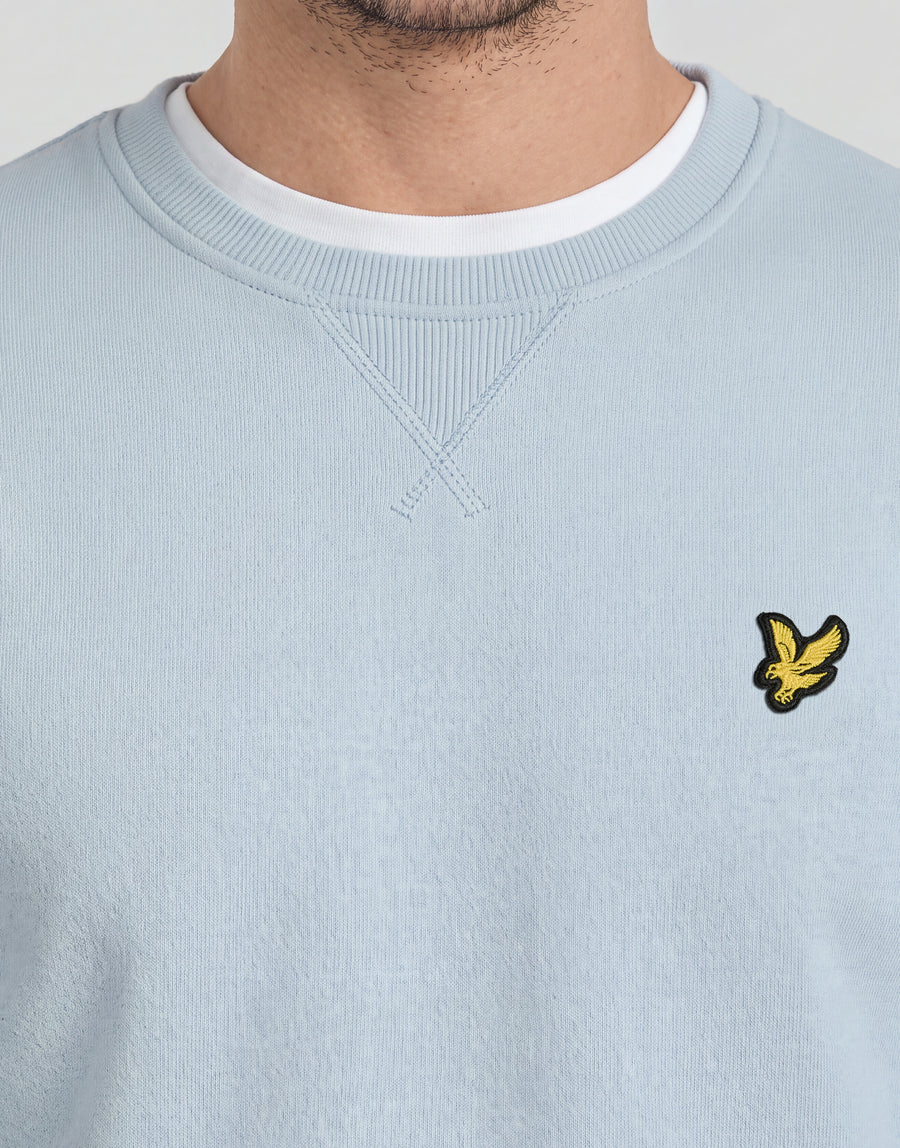 Sweatshirt aus Baumwolle mit Rundhalsausschnitt