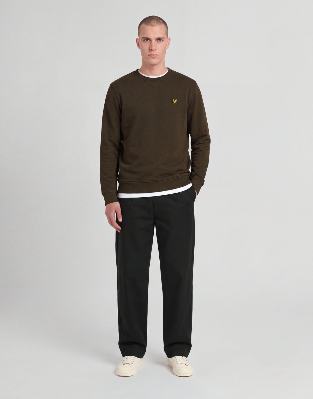 Katoenen sweatshirt met ronde hals
