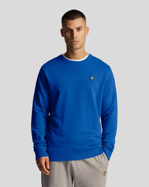Lyle Scott Men s Crew Neck Sweatshirt in Bright Blue
