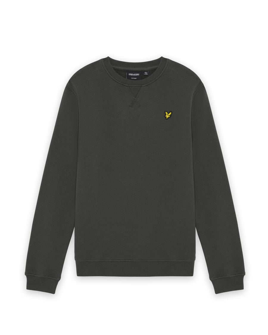 Sudadera de algodón con cuello redondo