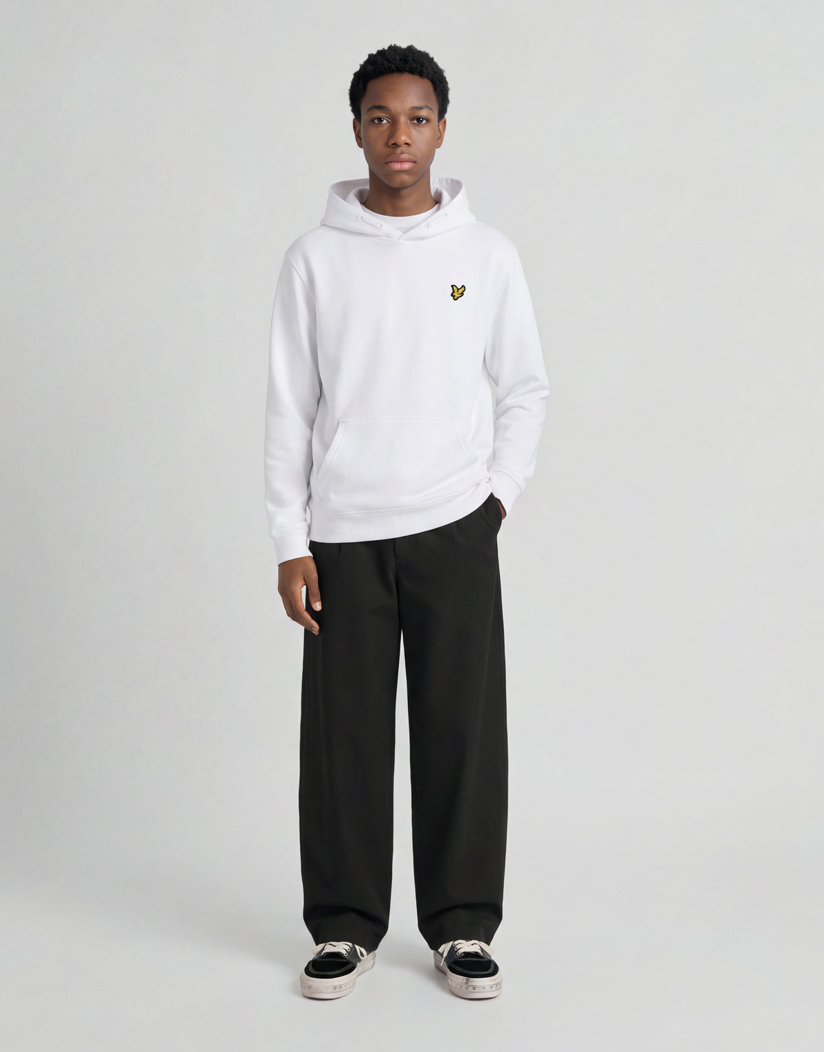 Loopback katoenen hoodie