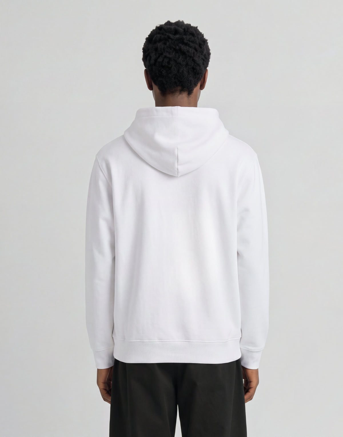 Loopback katoenen hoodie