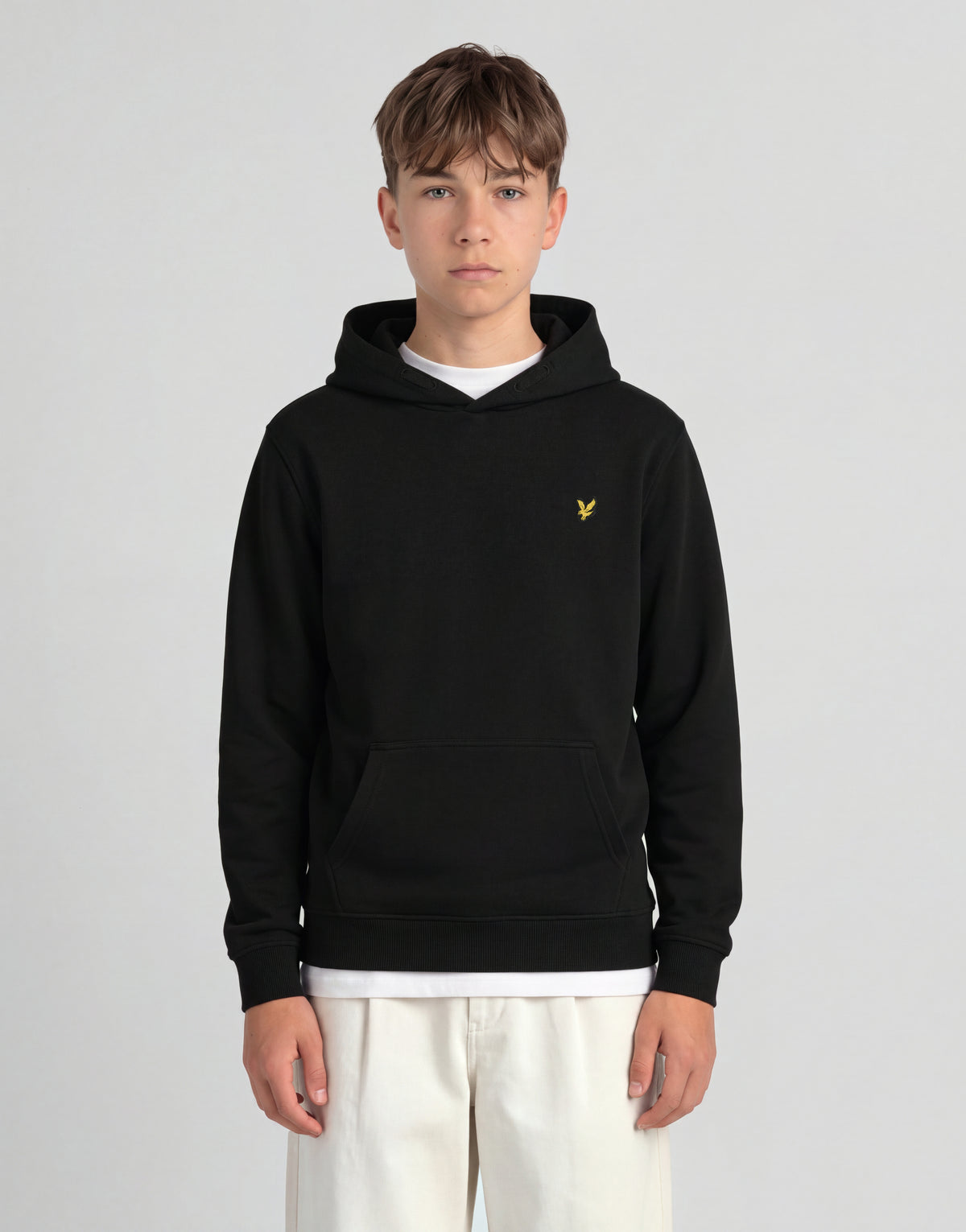Loopback-hoodie i bomull