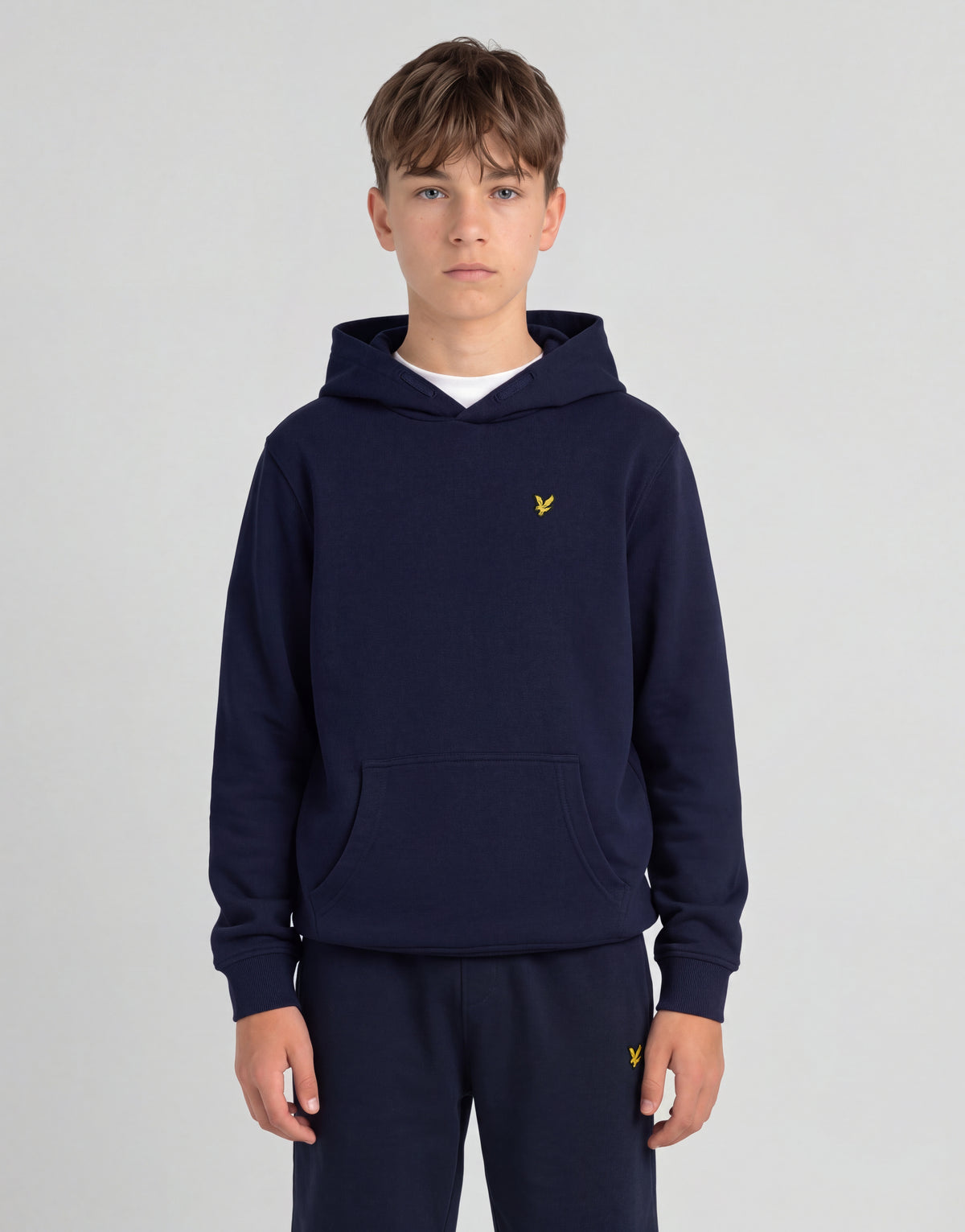 Loopback-hoodie i bomull