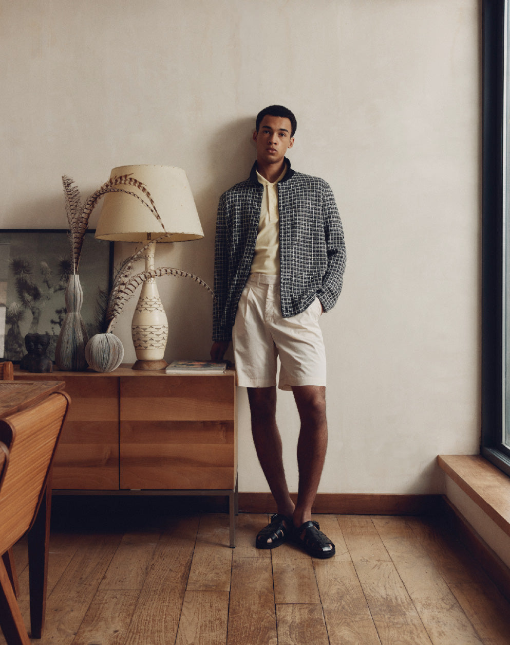 Bekijk onze Superfine katoenen chino-shorts voor heren