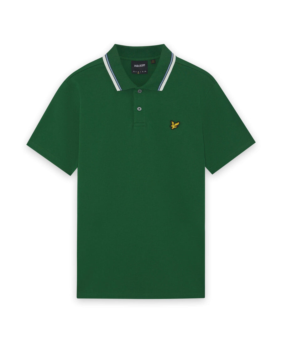 Polo à rayures contrastées