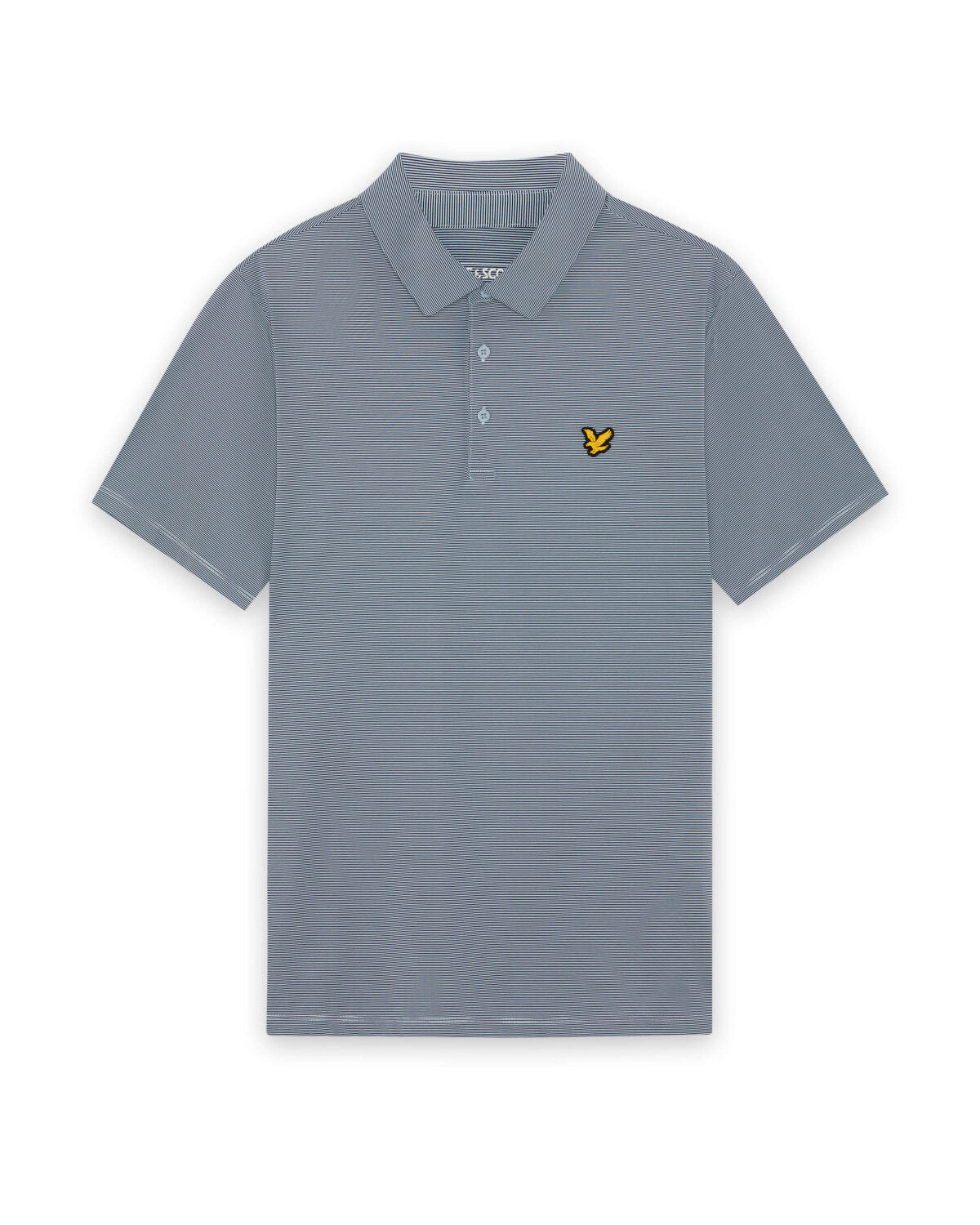 Microstripe Technical Polo Shirt