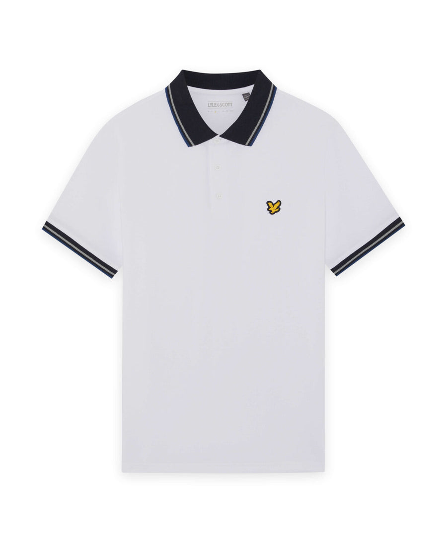 Polo-tröja med sportmönster