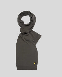 men's premium clothing fashion polos jackets -  Lyle & Scott Plain Scarf Grey