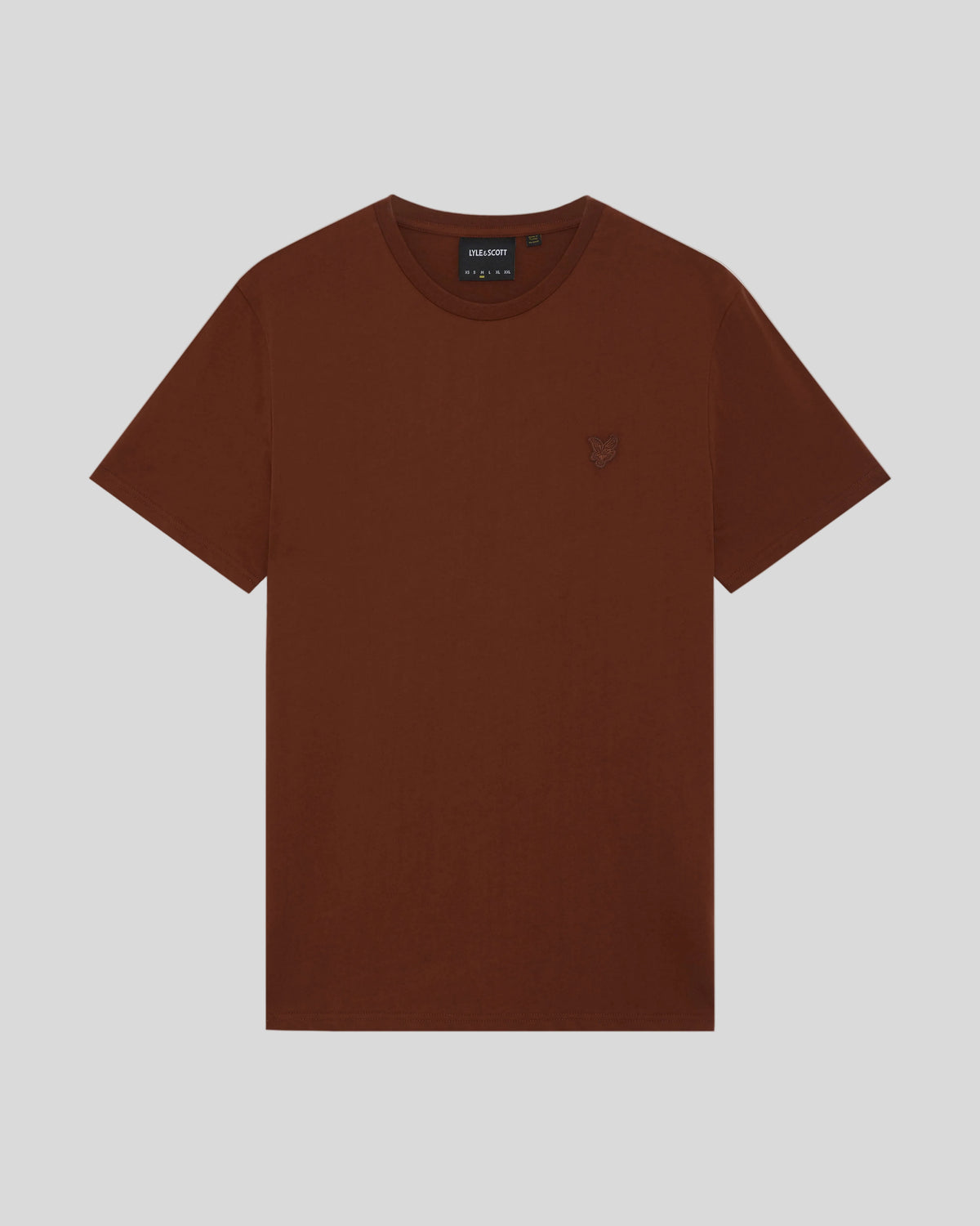 Flat shot of Superfine Cotton T-Shirt in Saddle Auburn