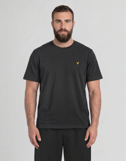 Camiseta de algodón con cuello redondo