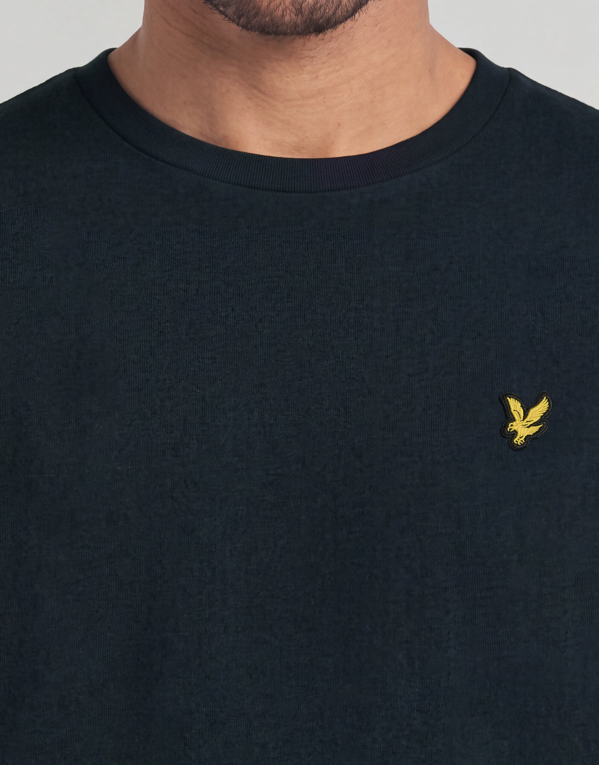 Baumwoll-T-Shirt mit Rundhalsausschnitt