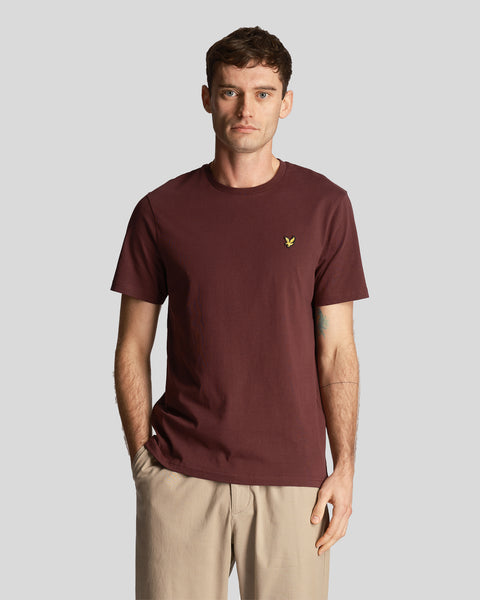 Lyle and sales scott burgundy shirt