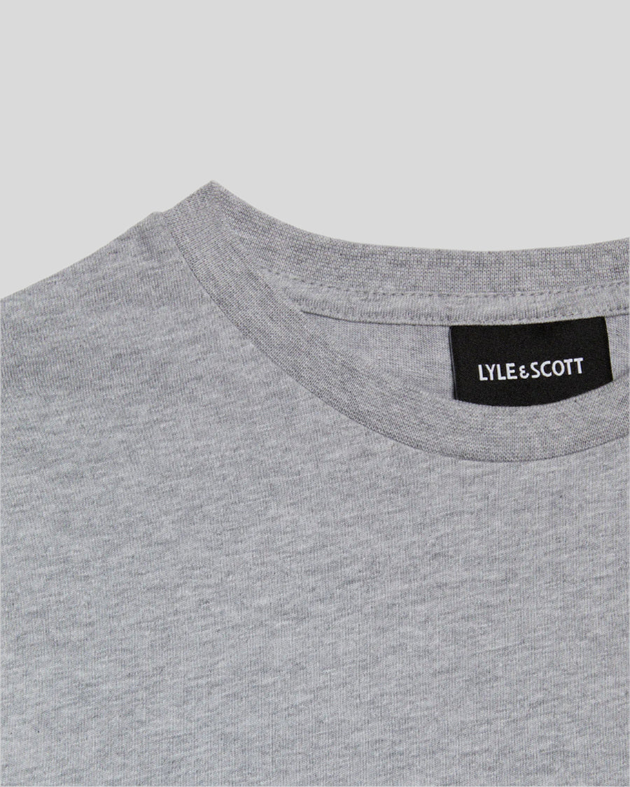 T-shirt en coton gris clair chiné pour garçon