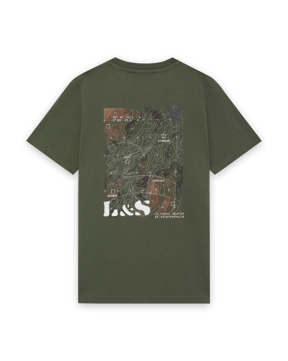 T-shirt med terrängmotiv