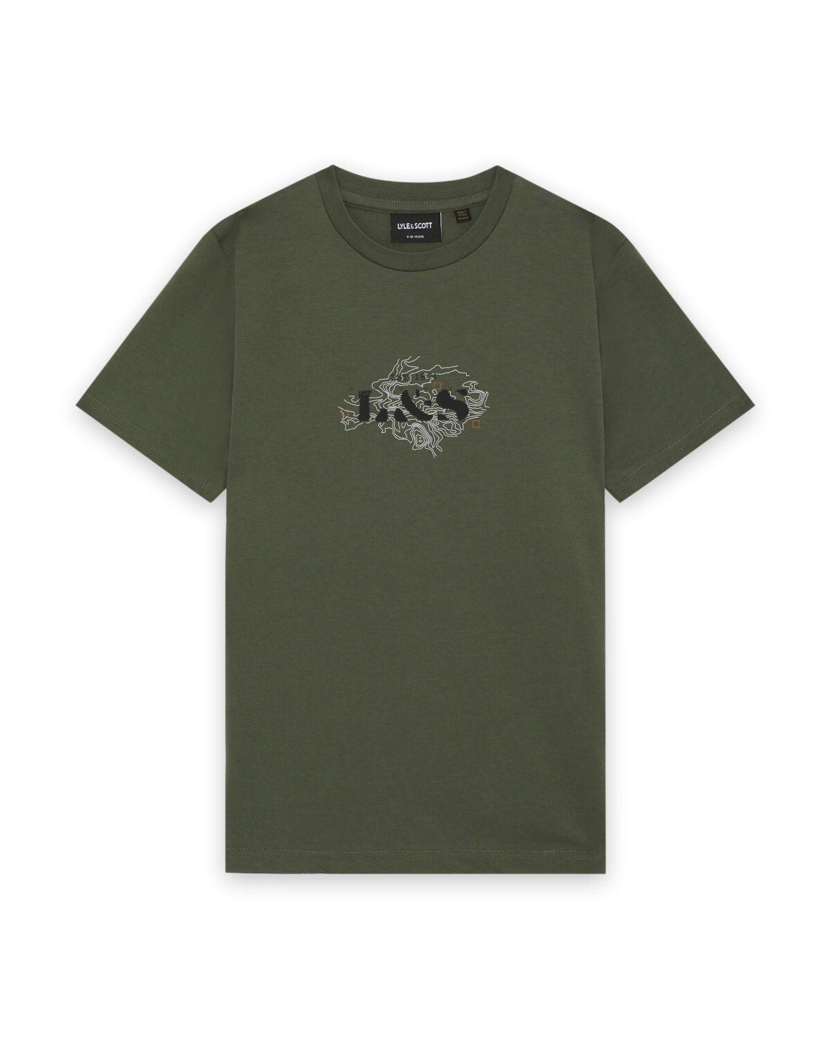 T-shirt med terrängmotiv