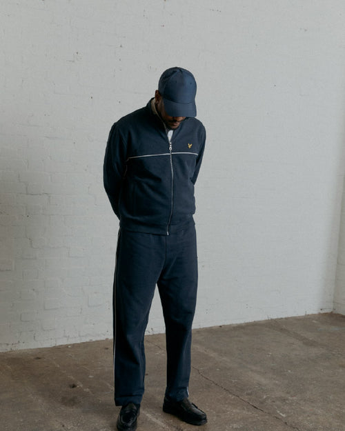 Veste de survêtement à capuche et fermeture éclair intégrale pour homme