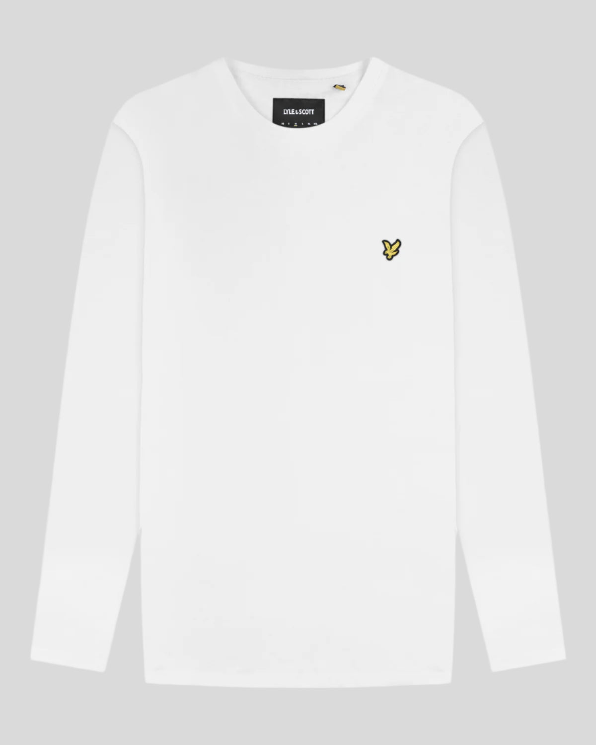 Un homme porte un t-shirt en coton à manches longues blanc