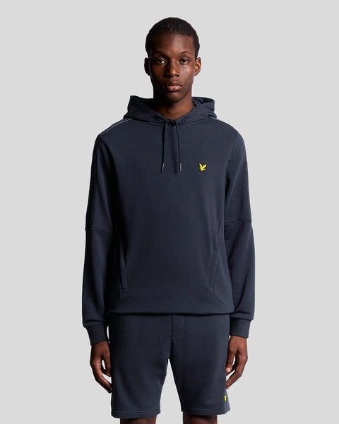 Lyle & Scott Men's Sports Tape Hoodie in Dark Navy