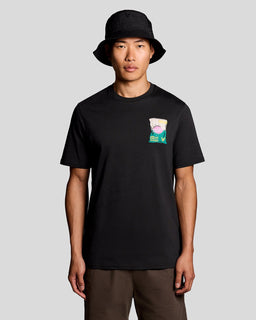 T-shirt à col rond avec motif brodé
