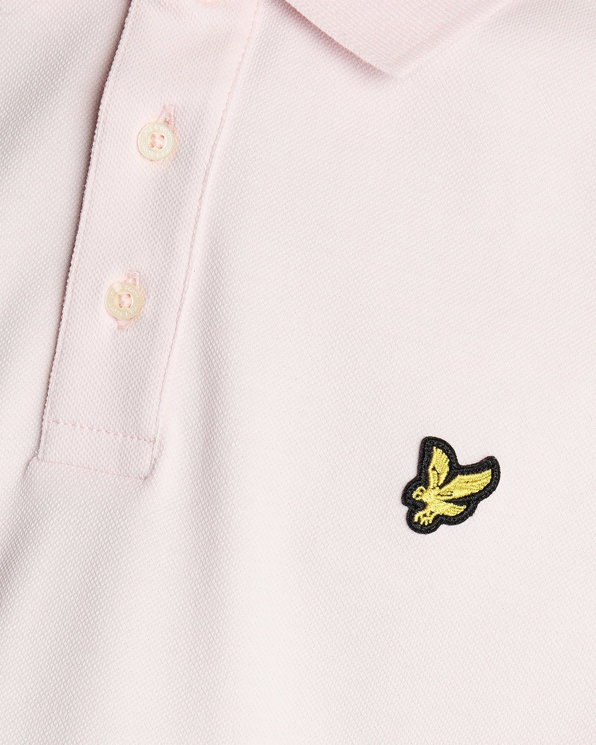 Uomo con polo in cotone rosa chiaro