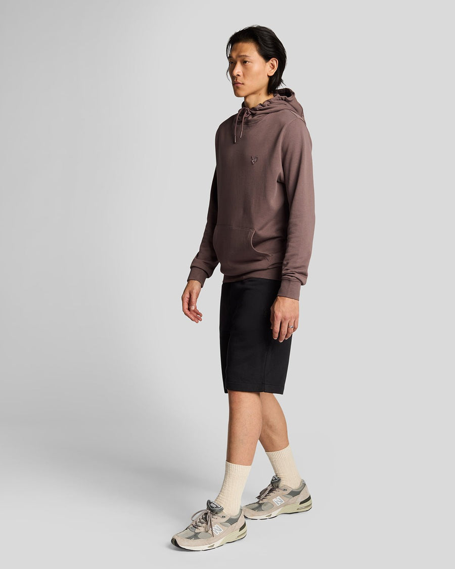 Uomo con pantaloncini in cotone superfine color nero corvino