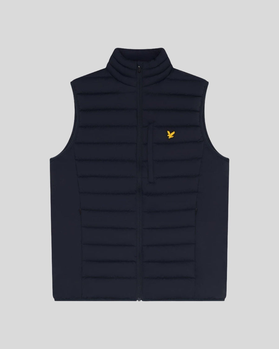 Gilet matelassé léger de sport pour homme, bleu marine foncé