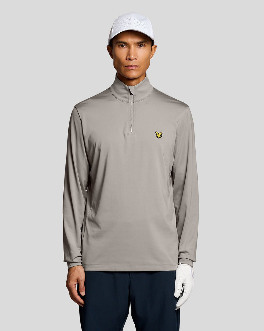 Uomo con maglione Performance 1/4 Zip Midlayer in colore Ultimate Grey