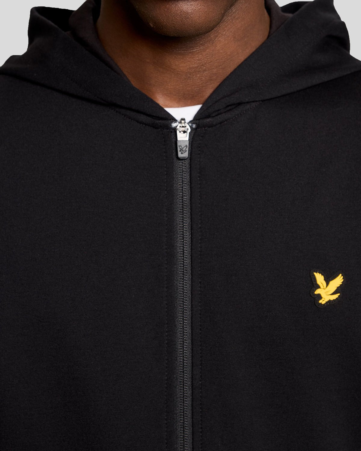 Sweat à capuche léger de sport à fermeture éclair intégrale pour homme, couleur noir de jais