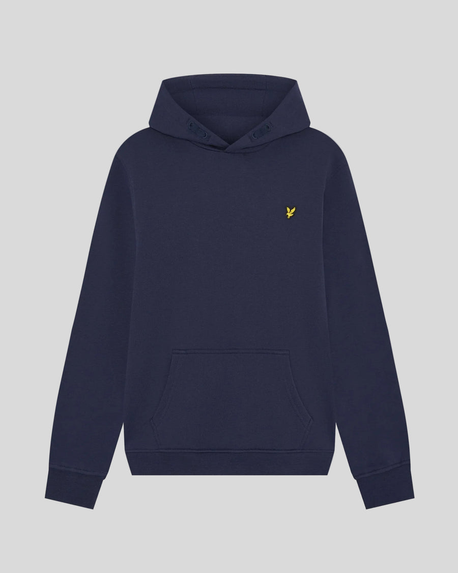 Homme portant un sweat à capuche en molleton Sports Brushback bleu nuit