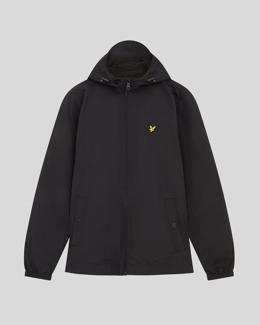 Veste à capuche imperméable, noir de jais