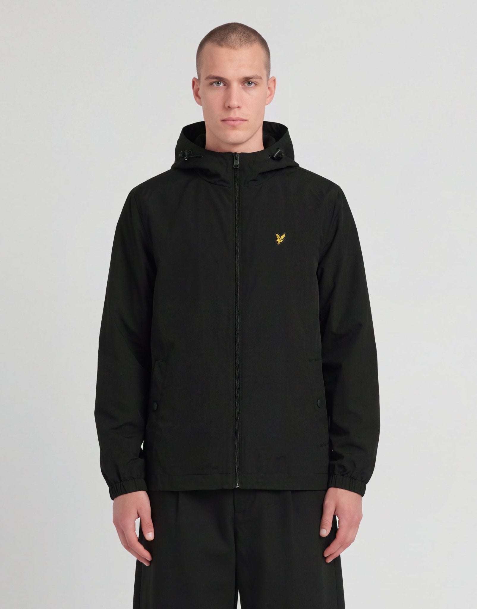 Lyle & Scott Men's Water Resistant Hooded Jacket Jet Black