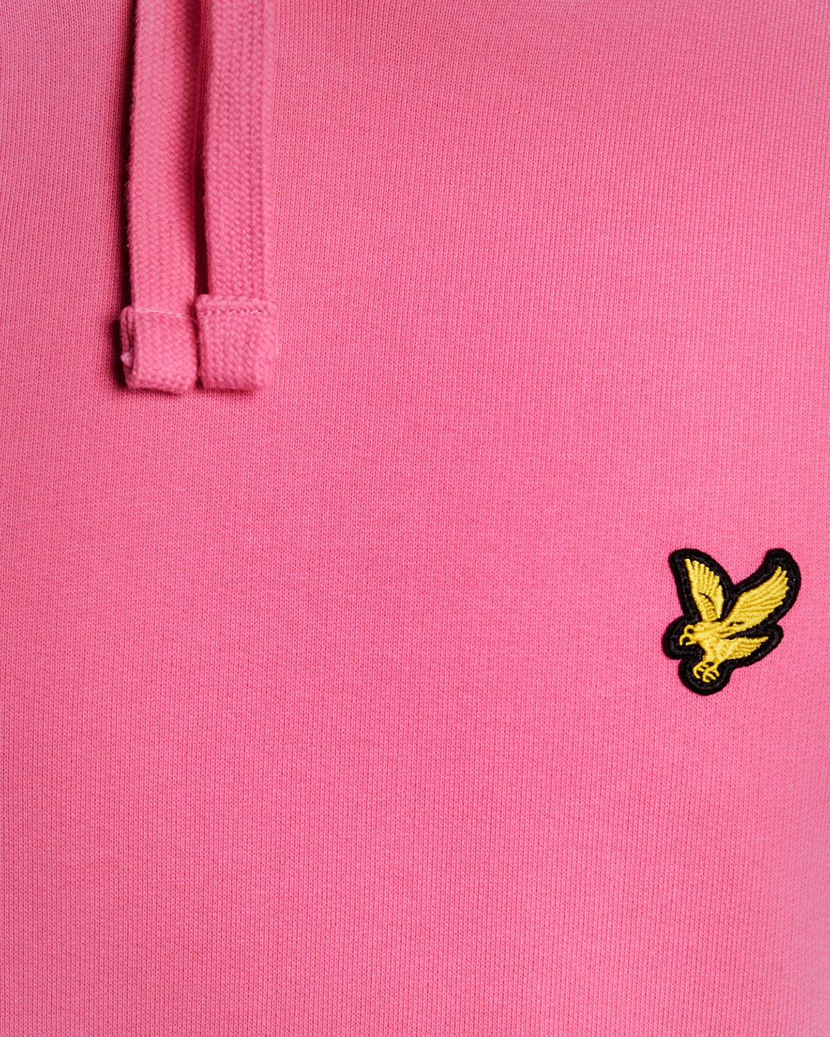 Uomo con felpa con cappuccio Loopback in cotone rosa shocking
