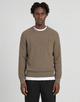 Relaxed Ribbed Crew Neck Jumper