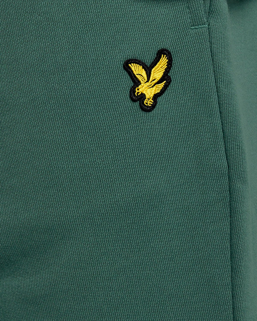 Pantaloncini in felpa di cotone color Everglade
