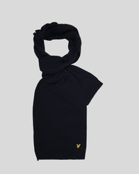 buy men's premium clothing fashion polos jackets -  Lyle & Scott Men's Plain Scarf in Dark Navy