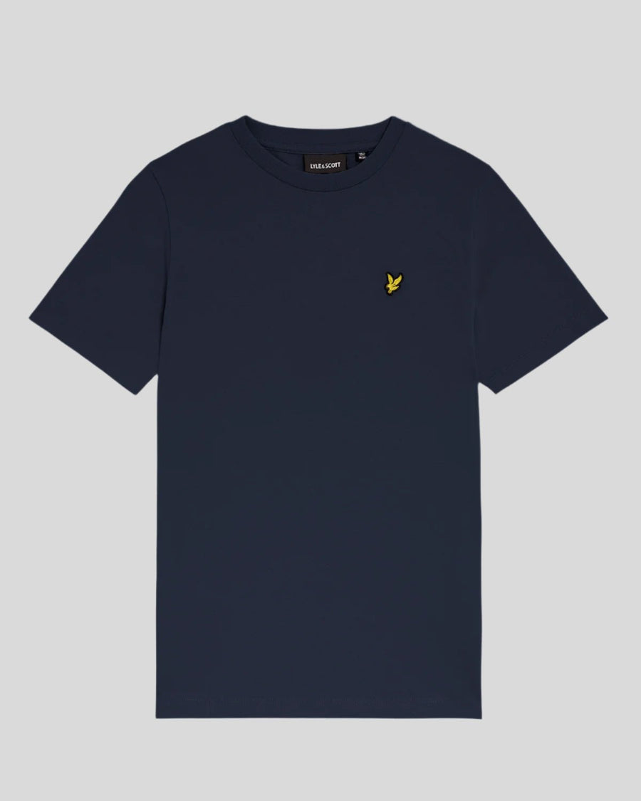 Garçon portant un t-shirt en coton bleu marine
