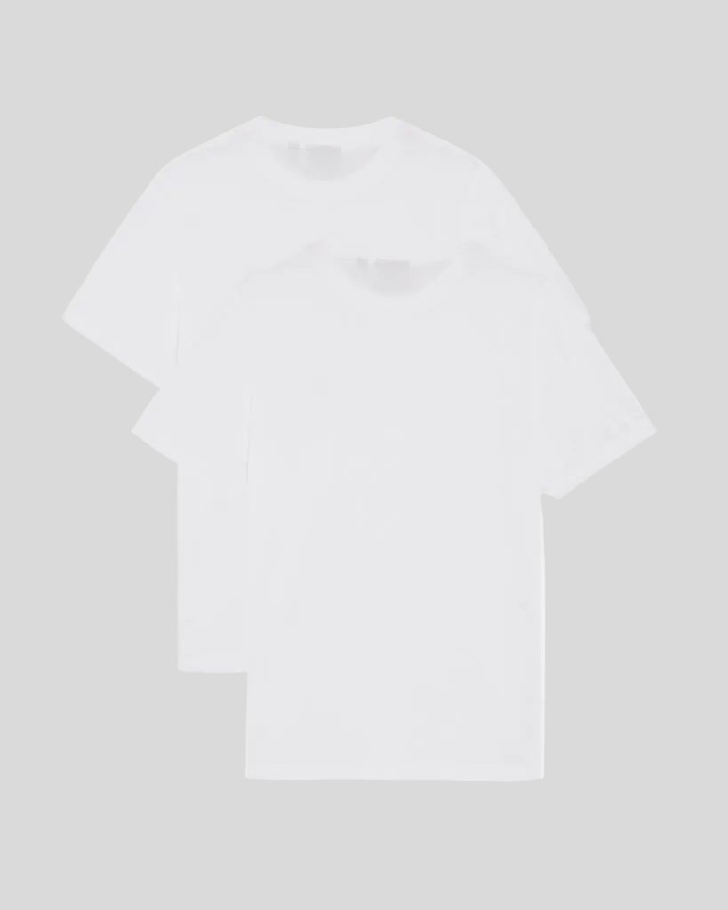 Uomo con maglietta Basic in confezione da 2, colore bianco