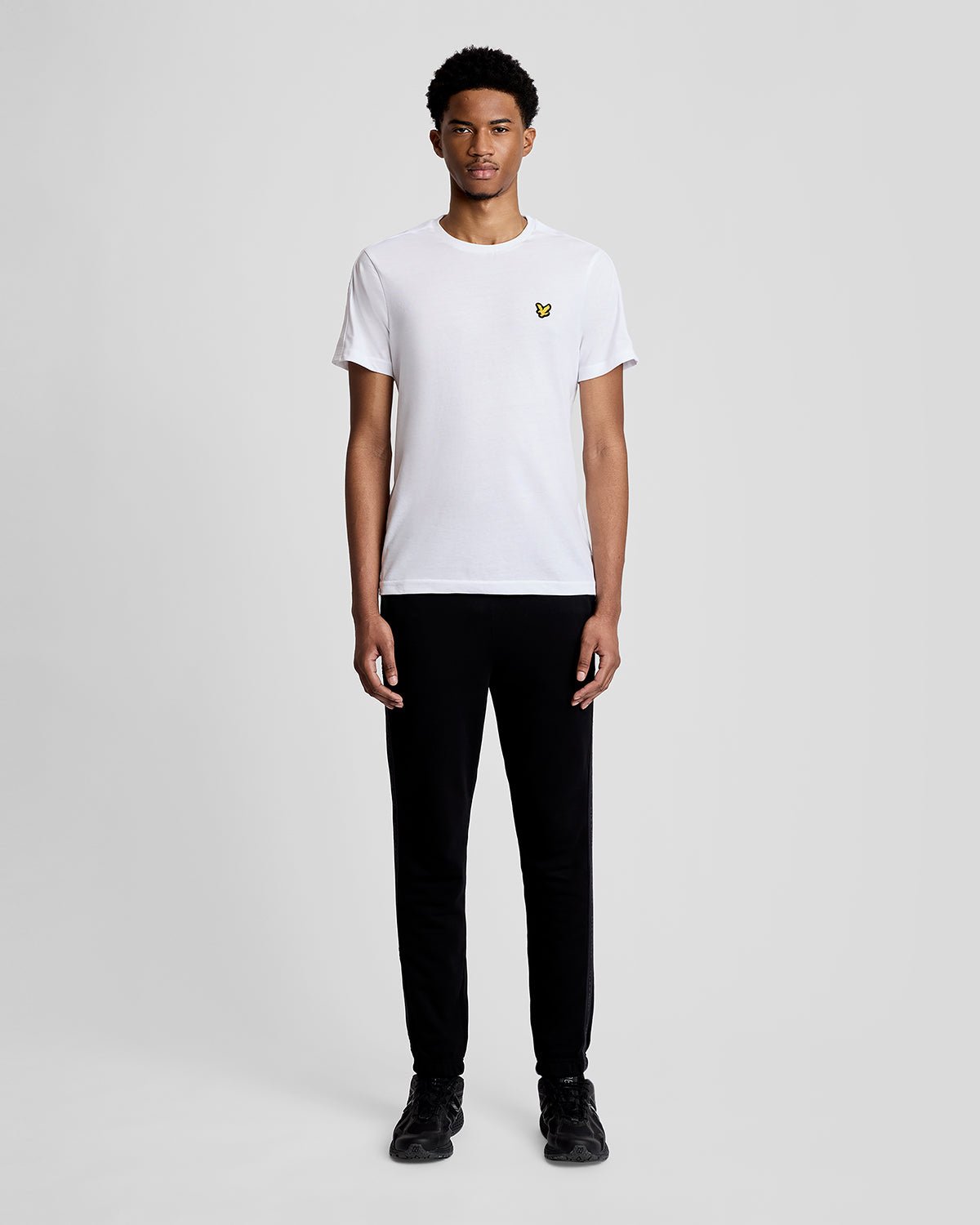T-shirt pour homme en jacquard sportif, couleur blanche