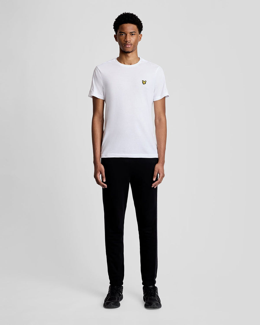 T-shirt pour homme en jacquard sportif, couleur blanche