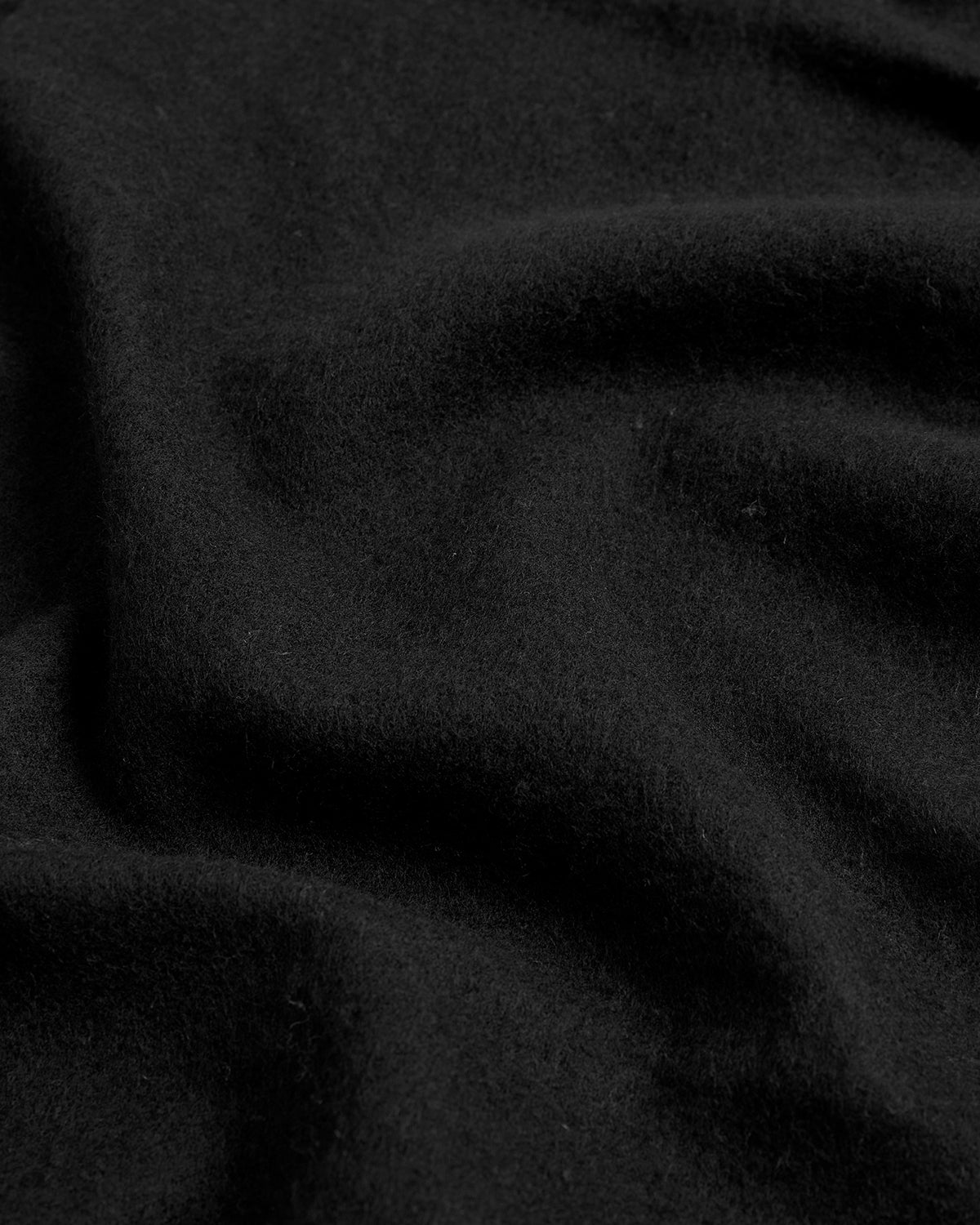 Lambswool Blend Scarf in Jet Black