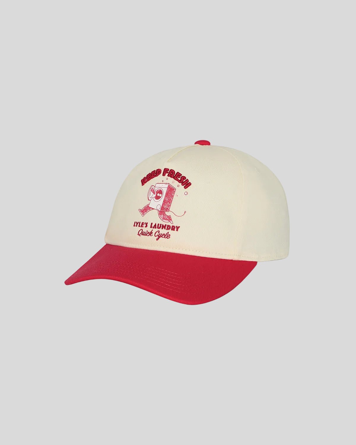 Casquette délavée Lyle and Scott, couleur crème